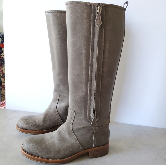 Hermes Land Lady Poivre Riding Boots 39 